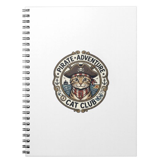 Carnet Aventure de pirate Chat POD Vector Art - Aven Pir (Devant)