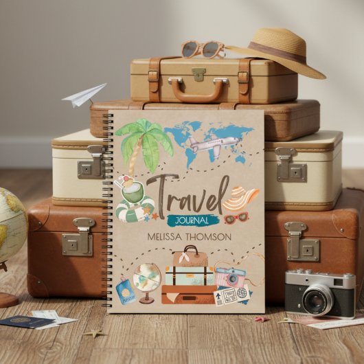 Carnet Aventure de voyage moderne pour explorateur