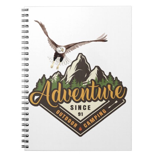 Carnet Aventure Eagle Randonnées Montagnes (Devant)