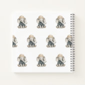 Carnet Aventure Safari Bébés | Animaux à l'aquarelle mign (Dos)