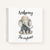 Carnet Aventure Safari Bébés | Animaux à l'aquarelle mign (Devant)