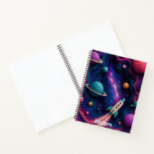 Carnet Aventure spatiale en papier découpé (Intérieur)