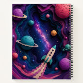 Carnet Aventure spatiale en papier découpé (Dos)