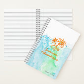 Carnet Aventures d'été Palm Tree personnalisable été (À l'intérieur)