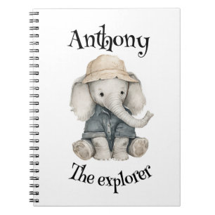 Carnet Aventures Safari Bébés Animaux à l'aquarelle Mig