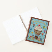 Carnet Aventures Sucrées Cupcake Brodé Air Ballon (Intérieur)