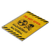 Carnet Avertissement de zone de rayonnement personnalisab (Côté gauche)