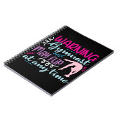 Carnet Avertissement Gymnaste peut se retourner à tout mo (Côté gauche)