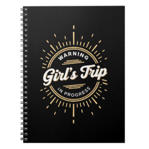 Carnet Avertissement Voyage de Filles en Cours Vacances d
