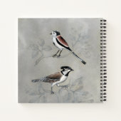 Carnet Aviaire argenté | Une paire (Dos)