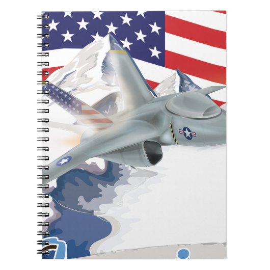 Carnet Avion de chasse américain (Devant)