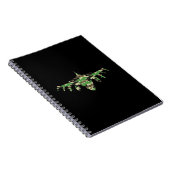 Carnet Avion de chasse camouflage avion de combat silhoue (Côté Droit)