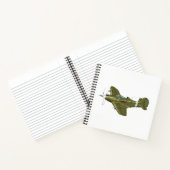 Carnet Avion de chasseur rétro-dessiné (Intérieur)