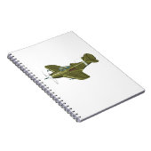 Carnet Avion de chasseur rétro-dessiné (Côté Droit)