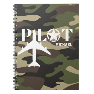 Carnet Avion de pilote et militaire, Camouflage, Minimali