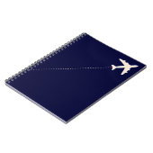 Carnet avion de voyage avec ligne pointillée (Côté gauche)