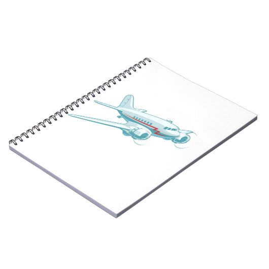 Carnet Avion rétro de dessin (Côté gauche)