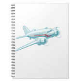 Carnet Avion rétro de dessin (Devant)