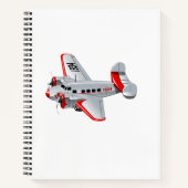 Carnet Avion rétro de dessin (Devant)