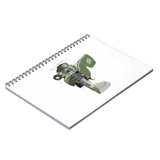 Carnet Avion rétro de dessin (Côté gauche)