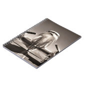 Carnet Avion vintage sur piste (Côté gauche)