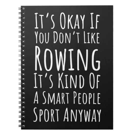 Carnet Aviron Cadeaux d'équipage de l'ornement de Noël (Devant)