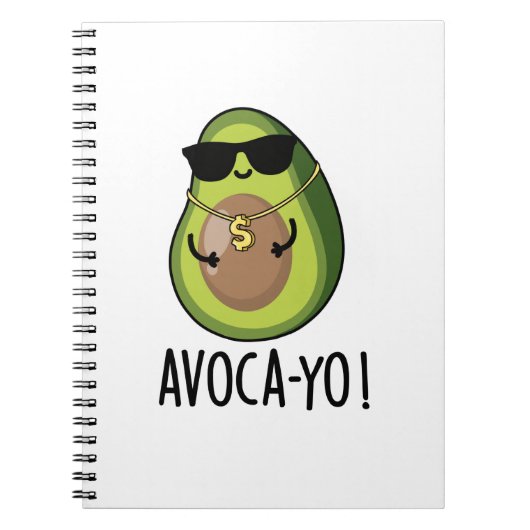 Carnet Avoca-yo Funny Cool Avocado Pun (Devant)
