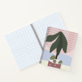 Carnet Avocado Tree Blush Géométrique Atténué  (Intérieur)