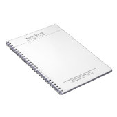 Carnet Avocat blanc excellent traditionnel simple (Côté Droit)
