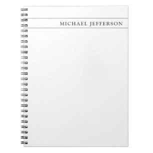 Carnet Avocat Conseil en Droit Noir Blanc Profession