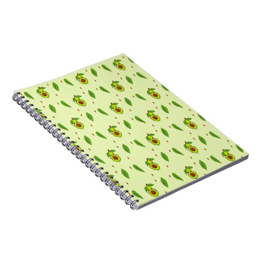 Carnet Avocat Cute kawaii vert (Côté Droit)