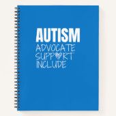 Carnet avocat de l'autisme. support.include Carnet&Journa (Devant)