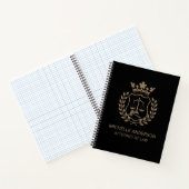 Carnet Avocat professionnel branché noir (Intérieur)