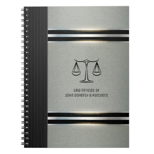 Carnet Avocat | Scales de justice (Devant)