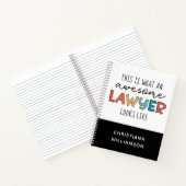Carnet Avocat sur mesure | Procureur | Awesome Lawyer (Intérieur)