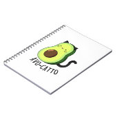 Carnet Avocatto Drôle de Chat Avocat Pun  (Côté gauche)