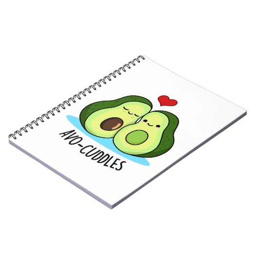 Carnet Avocuddles Drôle de Couple d'Avocats Jeu de Mots (Côté gauche)