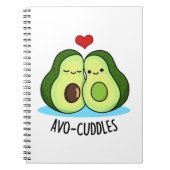 Carnet Avocuddles Drôle de Couple d'Avocats Jeu de Mots (Devant)
