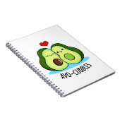 Carnet Avocuddles Drôle de Couple de Avocats Jeu de Mots  (Côté Droit)