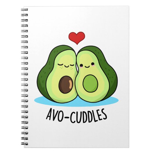 Carnet Avocuddles Drôle de Couple de Pun Avocat  (Devant)
