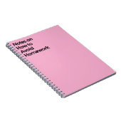 Carnet Avoid Homework Funny Notebook (Côté Droit)