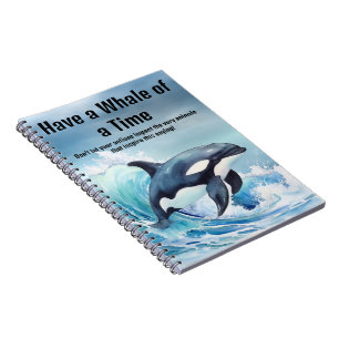 Carnet « Avoir une baleine d'une fois » expression idioma
