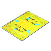 Carnet Avoir une belle journée personnalisable (Côté gauche)