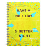 Carnet Avoir une belle journée personnalisable (Devant)