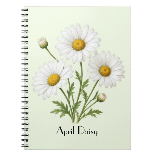 Carnet Avril Daisy Flowers (Devant)