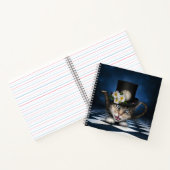 Carnet Awesome Mad Hatter Teapot Chat Conception Whimsica (Intérieur)