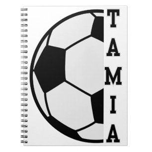 Carnet Awesome Nom Personnalisé Soccer Ball Sports
