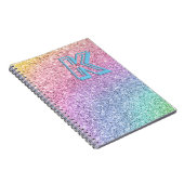 Carnet Awesome Pastel Parties scintillant Girly Monogramm (Côté Droit)