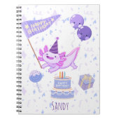 Carnet Axolotl birthday (Devant)