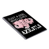 Carnet Axolotl Enfants Kawaii Axolotl Cadeaux Filles Axol (Côté Droit)